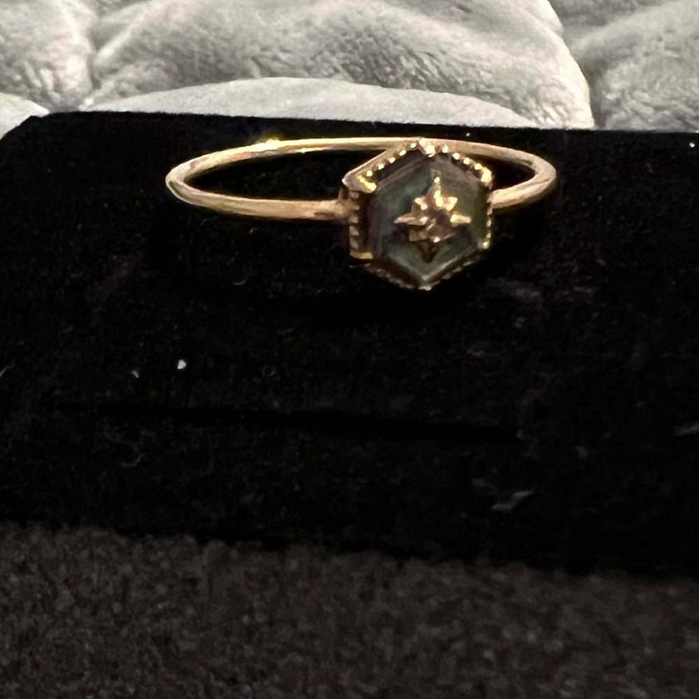 Local Eclectic Solid Gold Crystal Ring For Manife… - image 2